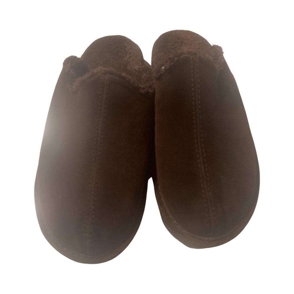 Nuk Nuuk chocolate brown suede slippers